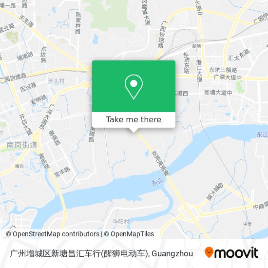 广州增城区新塘昌汇车行(醒狮电动车) map