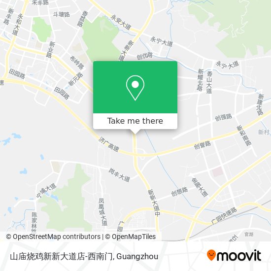 山庙烧鸡新新大道店-西南门 map