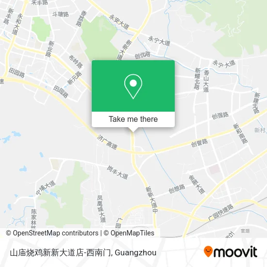 山庙烧鸡新新大道店-西南门 map