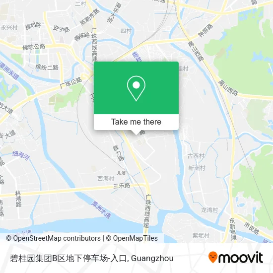 碧桂园集团B区地下停车场-入口 map