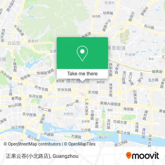 正果云吞(小北路店) map