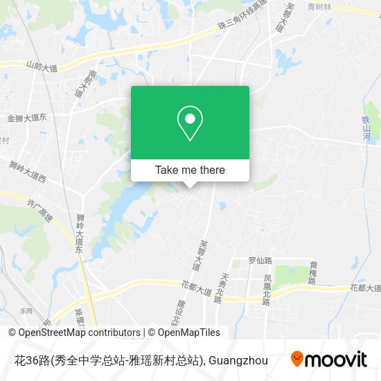 花36路(秀全中学总站-雅瑶新村总站) map