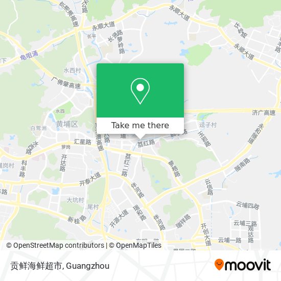 贡鲜海鲜超市 map