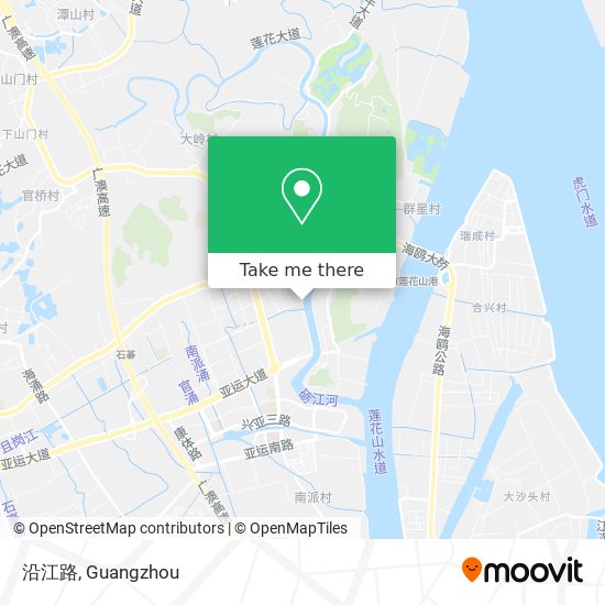 沿江路 map