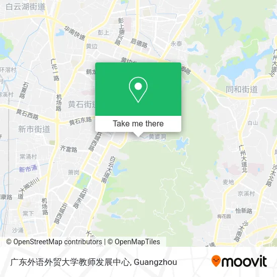 广东外语外贸大学教师发展中心 map