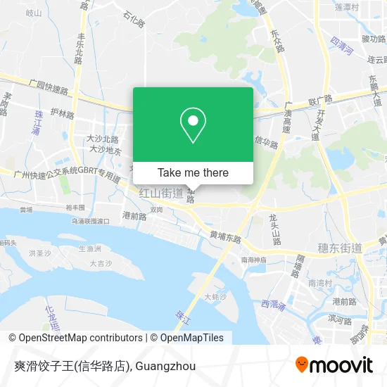 爽滑饺子王(信华路店) map
