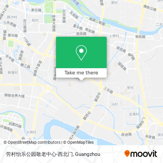 劳村怡乐公园敬老中心-西北门 map