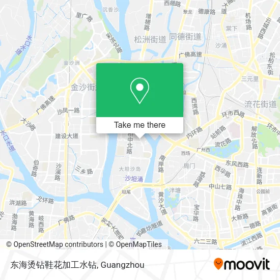 东海烫钻鞋花加工水钻 map