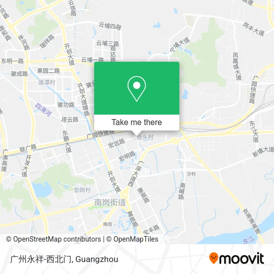 广州永祥-西北门 map