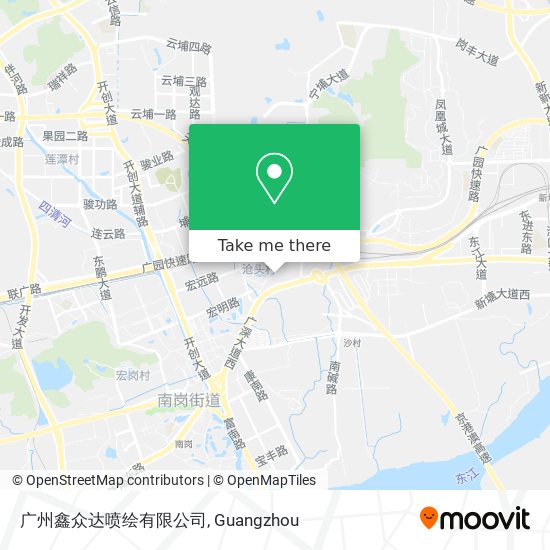 广州鑫众达喷绘有限公司 map