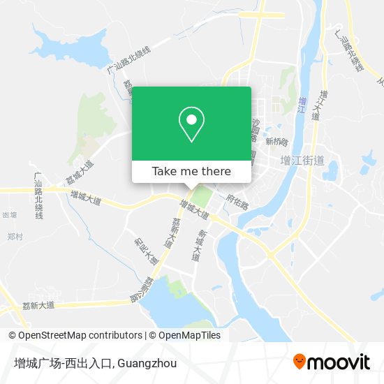 增城广场-西出入口 map