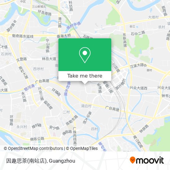 因趣思茶(南站店) map