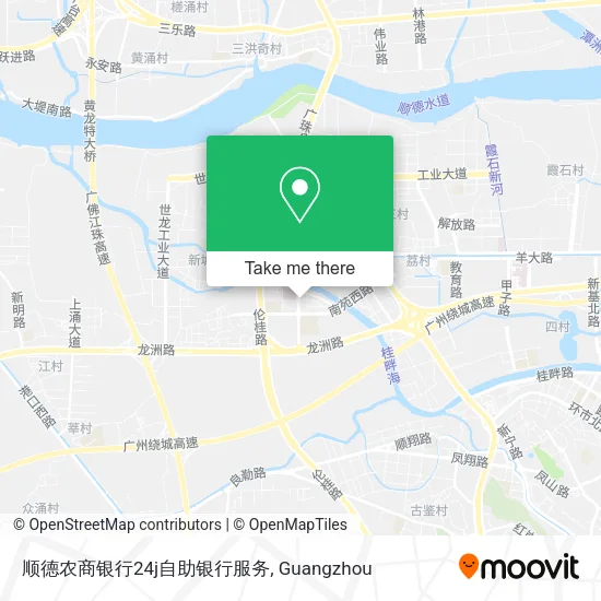 顺德农商银行24j自助银行服务 map