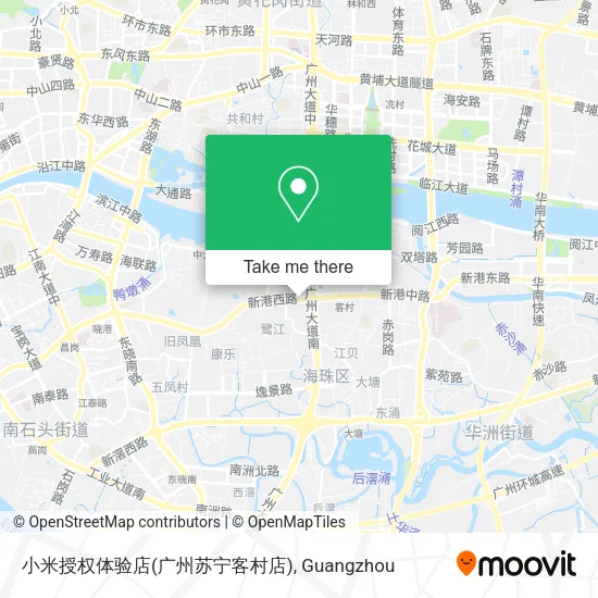 小米授权体验店(广州苏宁客村店) map