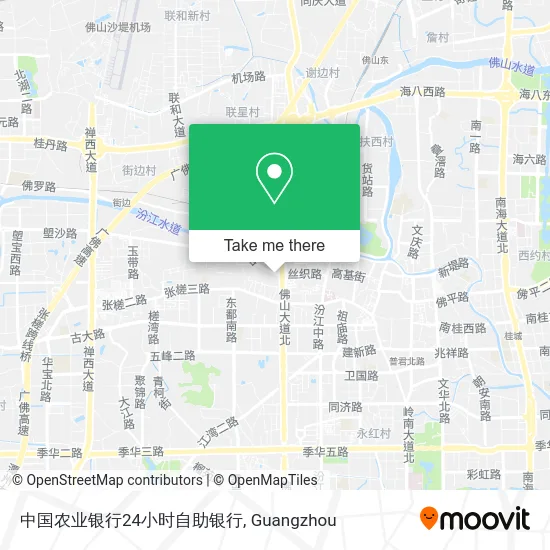 中国农业银行24小时自助银行 map