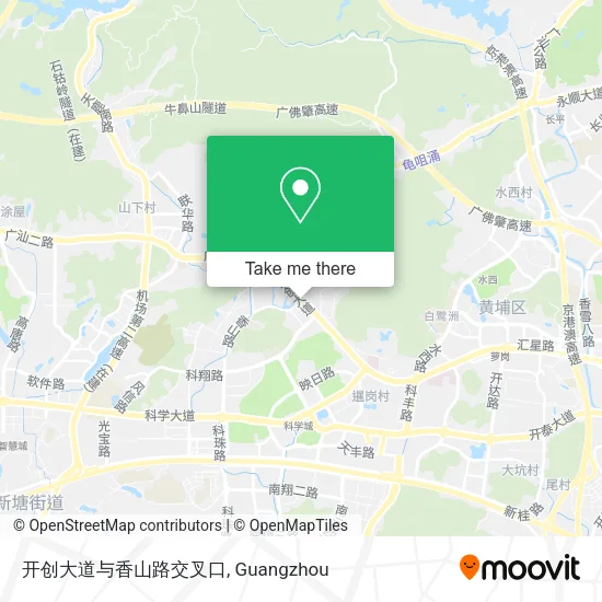开创大道与香山路交叉口 map