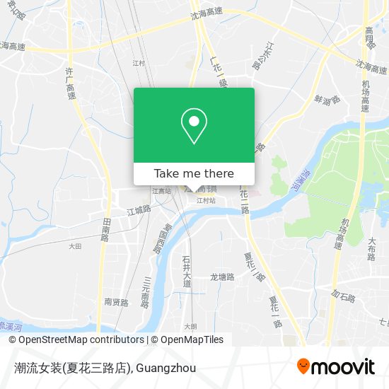 潮流女装(夏花三路店) map
