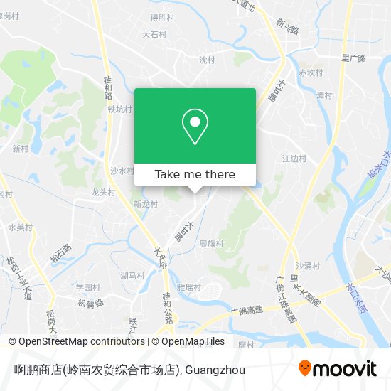 啊鹏商店(岭南农贸综合市场店) map