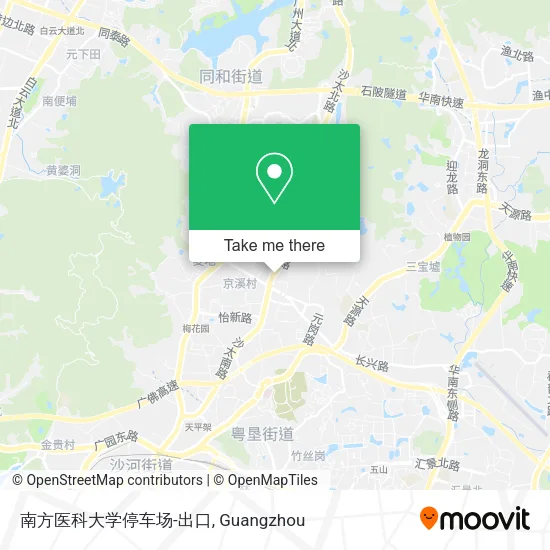 南方医科大学停车场-出口 map