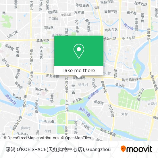 嚎渴 O’KOE SPACE(天虹购物中心店) map