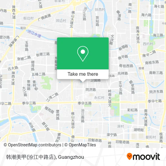 韩潮美甲(汾江中路店) map