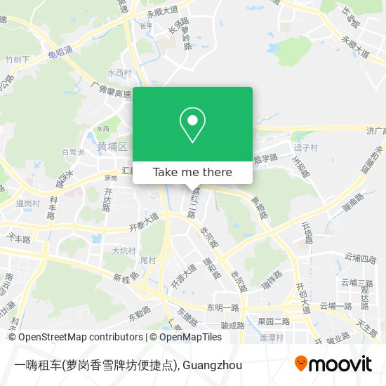 一嗨租车(萝岗香雪牌坊便捷点) map