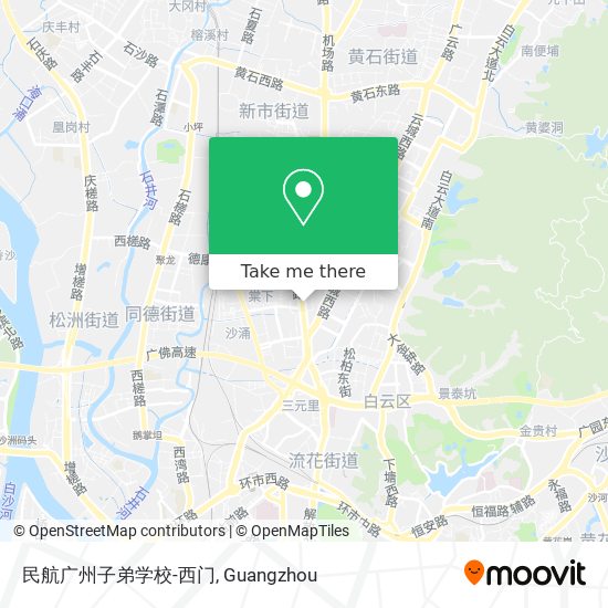 民航广州子弟学校-西门 map