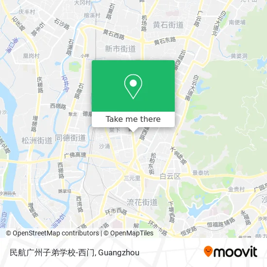 民航广州子弟学校-西门 map