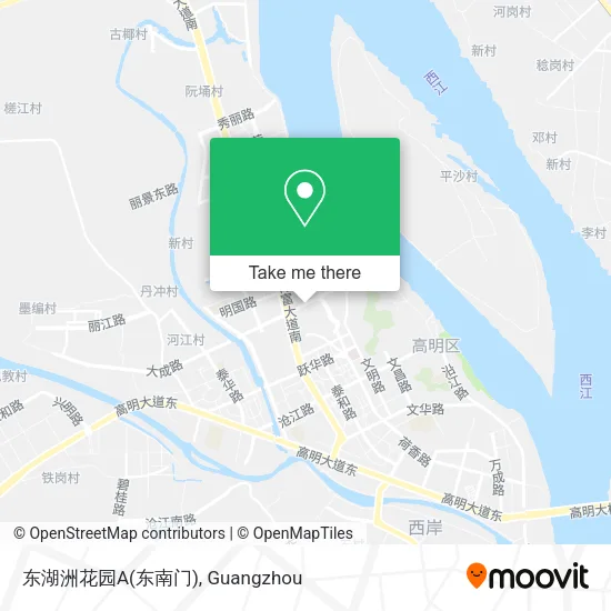 东湖洲花园A(东南门) map