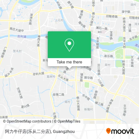阿力牛仔店(乐从二分店) map