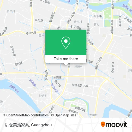 后仓美浩家具 map