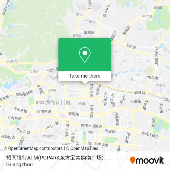 招商银行ATM(POPARK东方宝泰购物广场) map