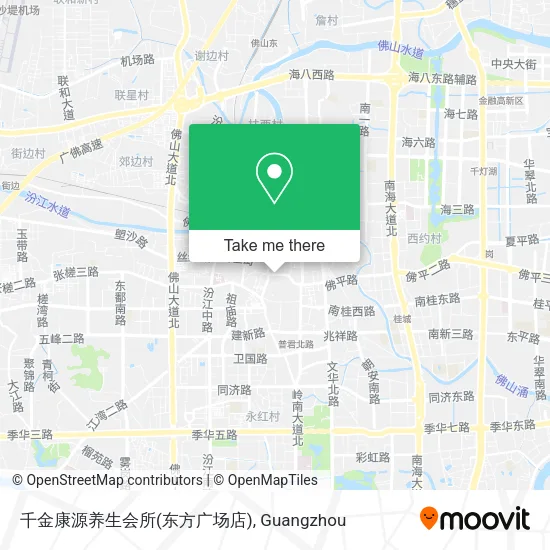 千金康源养生会所(东方广场店) map