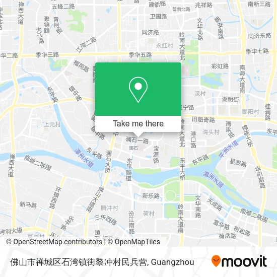 佛山市禅城区石湾镇街黎冲村民兵营 map