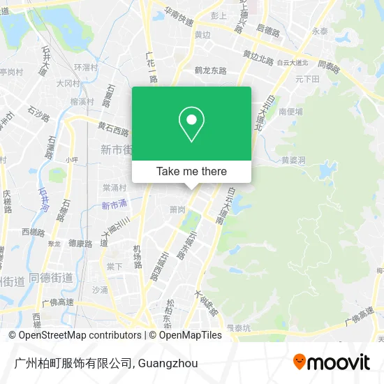 广州柏町服饰有限公司 map