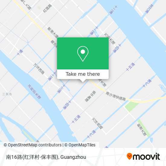 南16路(红洋村-保丰围) map