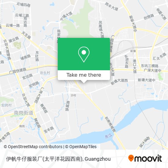 伊帆牛仔服装厂(太平洋花园西南) map