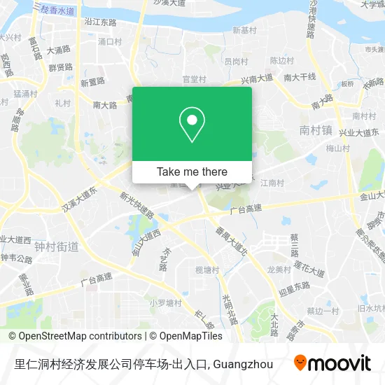 里仁洞村经济发展公司停车场-出入口 map