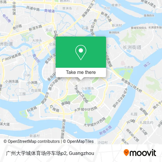 广州大学城体育场停车场p2 map