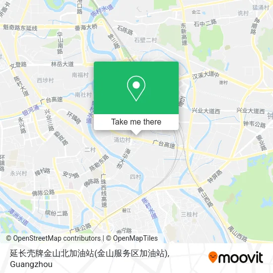 延长壳牌金山北加油站(金山服务区加油站) map