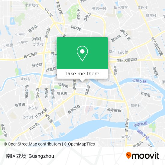 南区花场 map