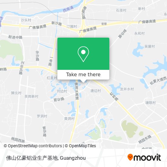 佛山亿豪铝业生产基地 map