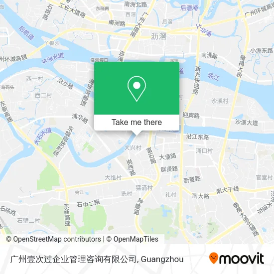广州壹次过企业管理咨询有限公司 map