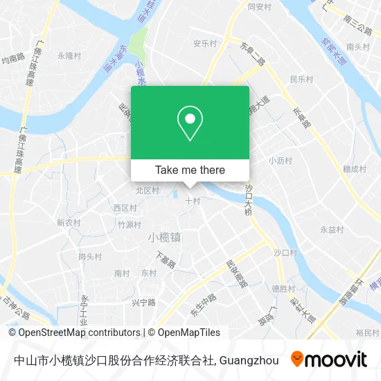 中山市小榄镇沙口股份合作经济联合社 map