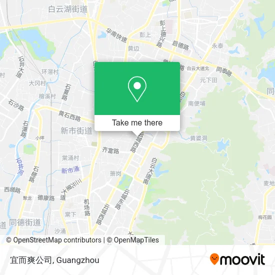 宜而爽公司 map