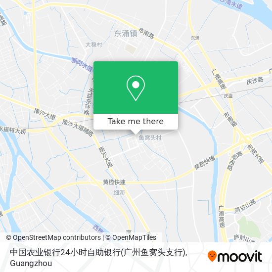 中国农业银行24小时自助银行(广州鱼窝头支行) map
