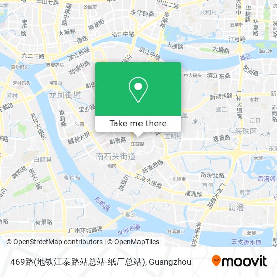 469路(地铁江泰路站总站-纸厂总站) map