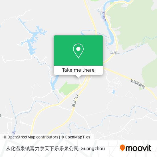 从化温泉镇富力泉天下乐乐泉公寓 map