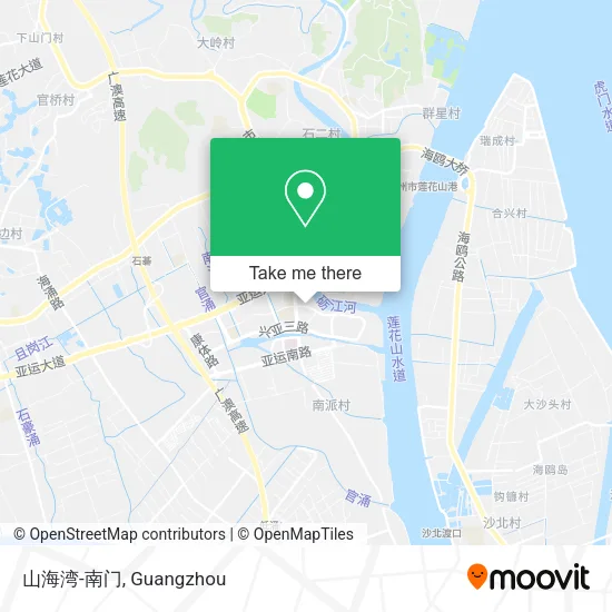 山海湾-南门 map