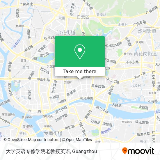 大学英语专修学院老教授英语 map